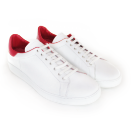 sneakers_art.2009 Softy bianco+Softy rosso 3005+vit.rosso+fondo Alves bianco
