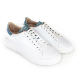 sneakers_art.3009 Softy bianco+Glitter carnival azzurro+vit.bis+fondo Lory bianco